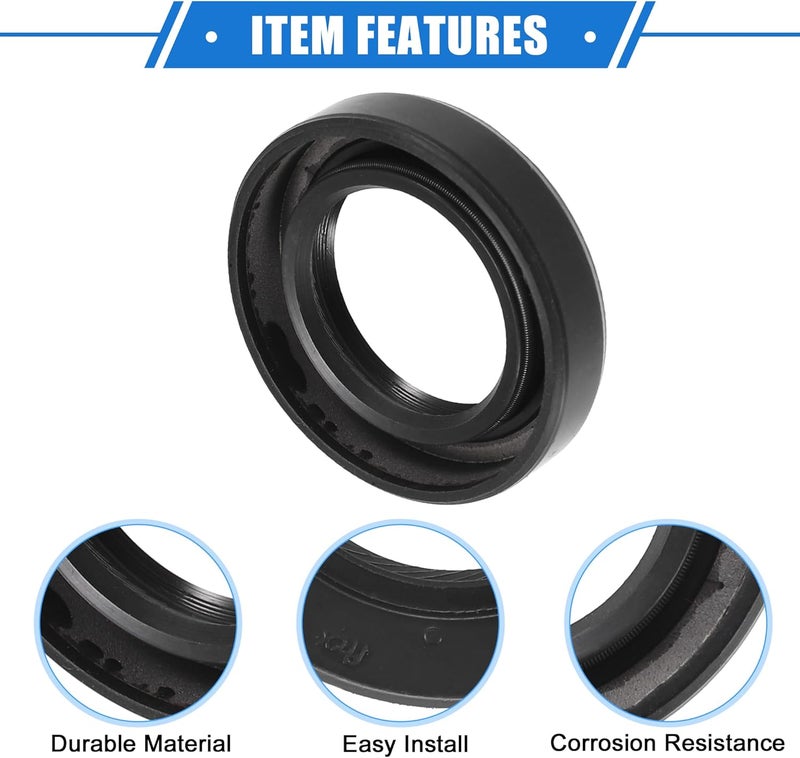 VekAuto 2 Pcs Engine Camshaft Seals Compatible for Honda CR-V 1997-2001, Durable Rubber Black Oil Seal - Image 4